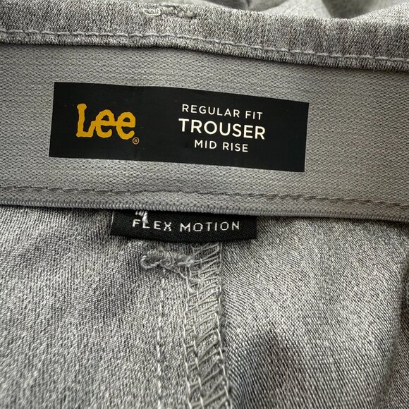NEW! Womens Lee Trouser Pants Gray Ultra Lux comfort w/ Flex Motion 8 Medium - Picture 5 of 16